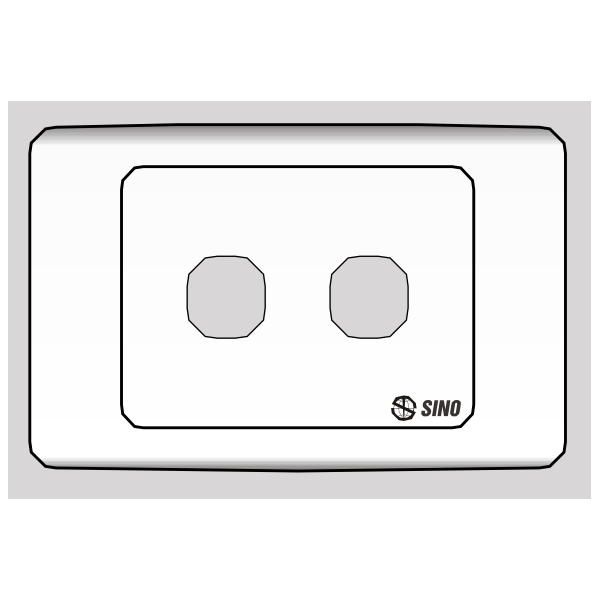 Ổ cắm công tắc Sino - Mặt 2 lỗ - S92/X 1 O cam cong tac sino mat 2 lo s92 x 2