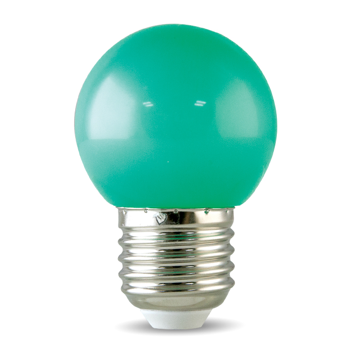 Bóng đèn LED BULB tròn 1W màu xanh lá Rạng Đông LED A45 G 1W 1 Bóng đèn LED BULB tròn màu 1W màu xanh lá