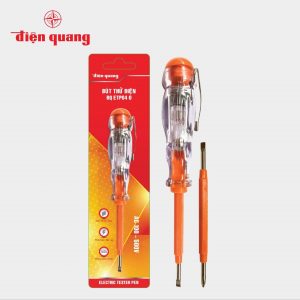 Bút thử điện Điện Quang ETP04 O (2 đầu vít, 160 mm, màu cam)