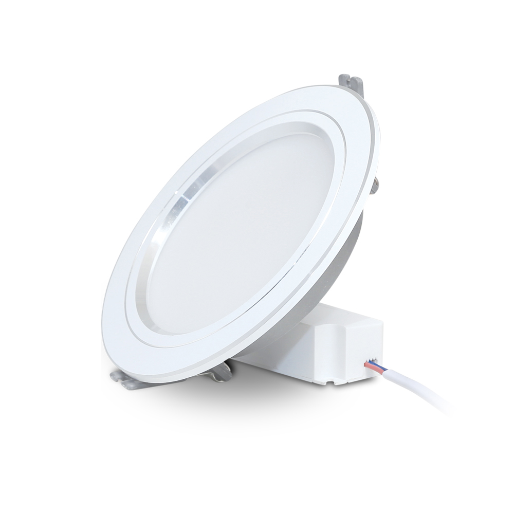 Đèn LED âm trần downlight viền bạc Rạng Đông AT10L 110/9W 1 Đèn LED Âm trần Downlight Rạng Đông AT10L 110/9W viền bạc