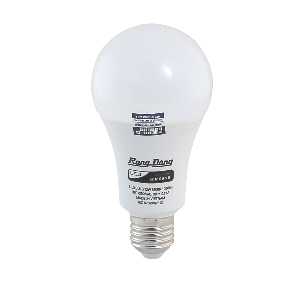 Bóng đèn BULB tròn 12W Rạng Đông LED A70N1/12W.H 1 LED A70N1/12W.H