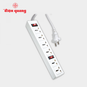 Ổ cắm Điện Quang ESK SM750SL WB (5 lỗ 3 chấu) (Sao chép)