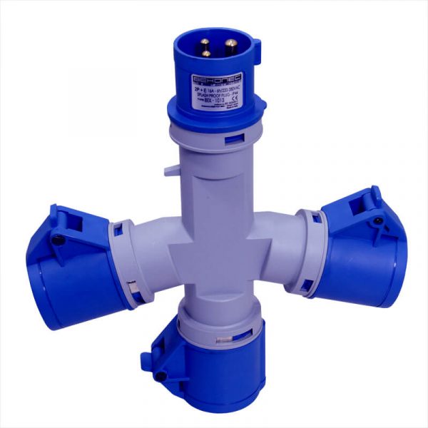 Ổ nối 3 ngả Schneider 2P+E 16A IP67 1 Ổ nối 3 ngả Schneider 2P+E 16A IP67 H4