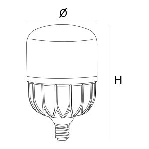 Bóng Đèn LED Bulb Trụ Công Suất Lớn NLB306 30W