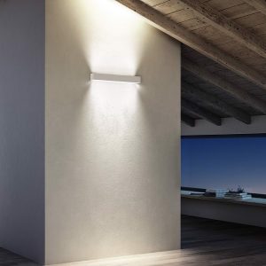 Đèn LED gắn tường trang trí ngoài trời 36W 3000K vàng Panasonic NBL1291 5 Đèn Gắn Tường Ngoài Trời LED NBL1791 Ánh Sáng Vàng (Sao chép)