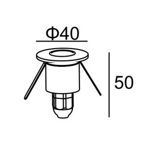 Đèn LED chiếu chân âm tường 3000K vàng Panasonic NSL2101 7 Đèn LED chiếu chân âm tường NSL2101 Ánh Sáng Vàng