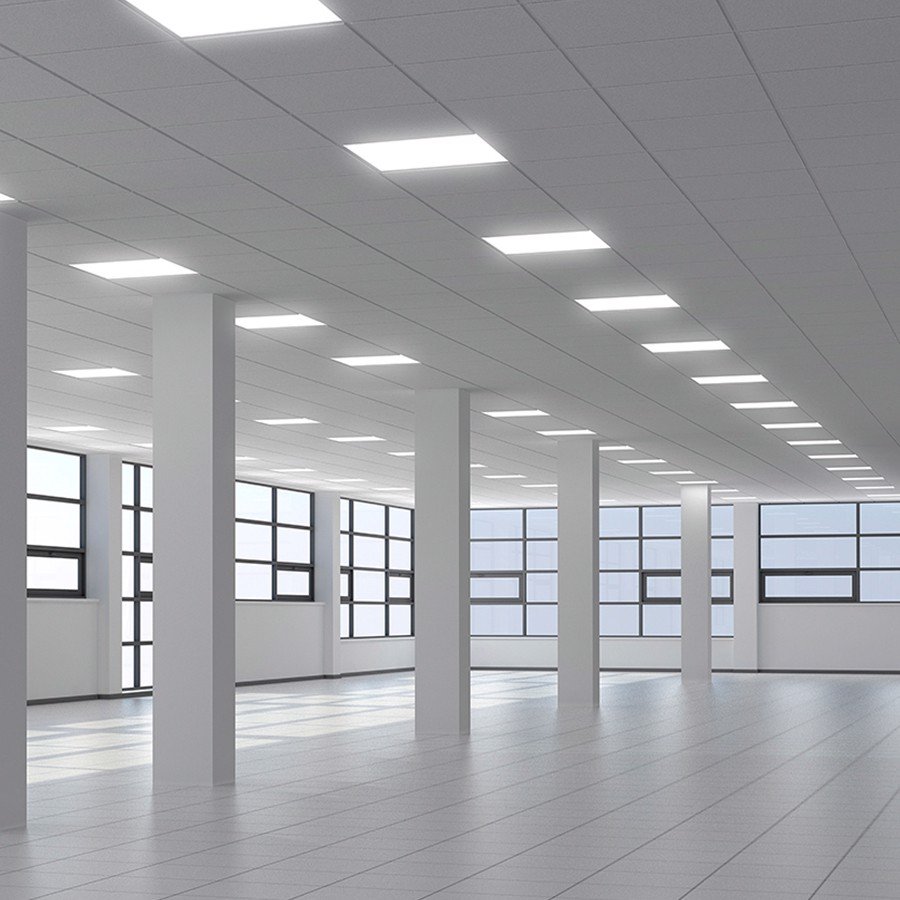 Đèn LED panel office ốp trần loại tấm 40W 3000k vàng Panasonic NPL30123 2 Đèn LED Panel Office Ốp Trần Loại Tấm 40W NPL60603 (Sao chép)