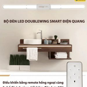 Bộ đèn led doublewing smart Điện quang màu trắng có điều khiển 3