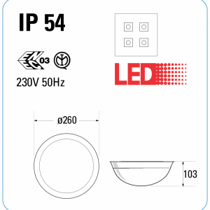 Đèn led trang trí Decor hình tròn 15W Sino VBD1015L 3 Đèn led trang trí S-Thin 15W Sino STC15LWH đế trắng (with switch & cable) (Sao chép)