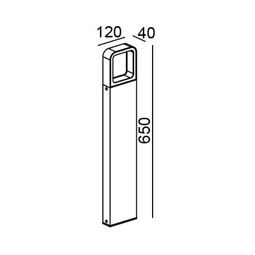 Đèn sân vườn LED 7W màu đen 3000K vàng Panasonic NGL2723 3 Đèn sân vườn LED chiếu chân NSL2782 Ánh Sáng Vàng (Sao chép)