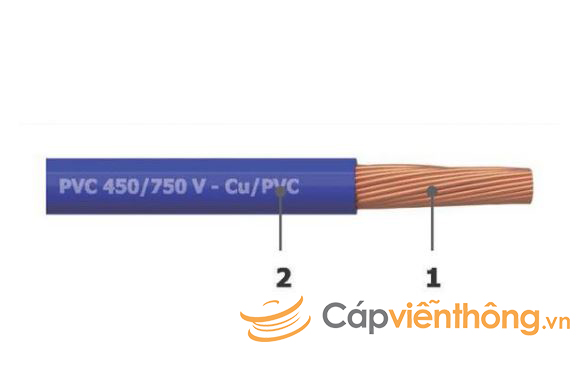 Cáp điện 1 lõi cách điện PVC 450/750V Goldcup GC CV 4R2-0.45-X 1 Day Dien 1 Loi Ruot Mem Boc Cach Dien Pvc 450 750v Goldcup