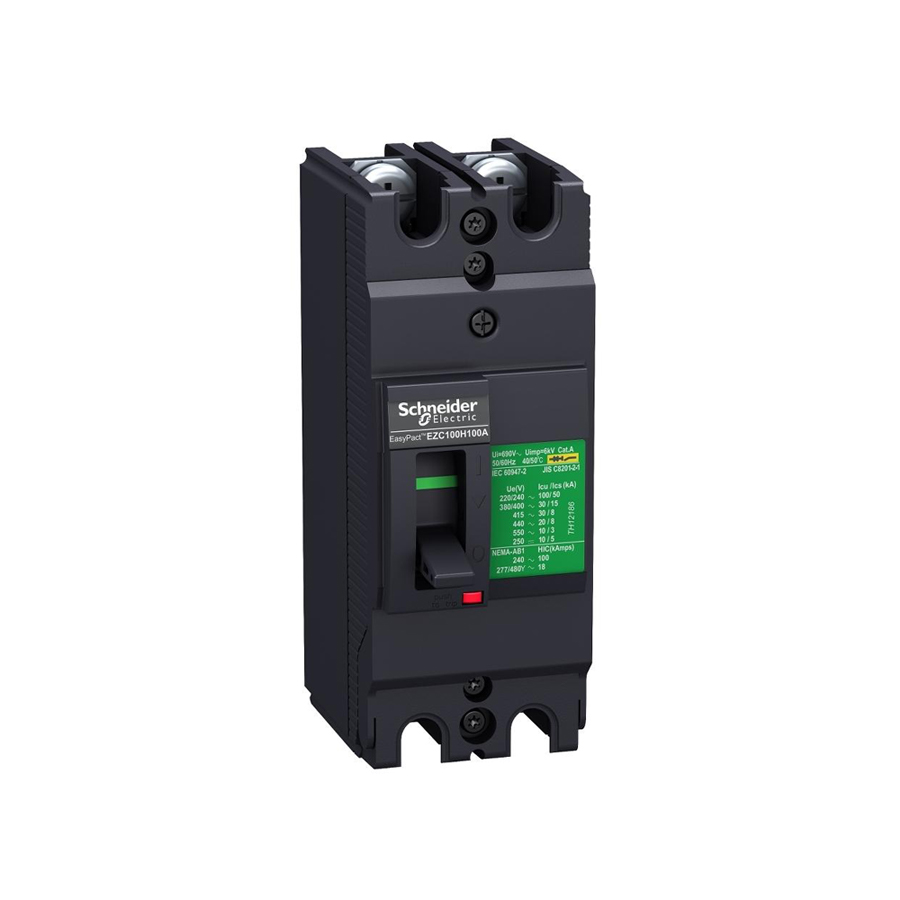 Cầu dao tự động MCCB EasyPact EZC 100 Type H 2P 60A 50kA 220/240VAC Aptomat Schneider EZC100H2060 1 Aptomat Schneider Ezc100h2060
