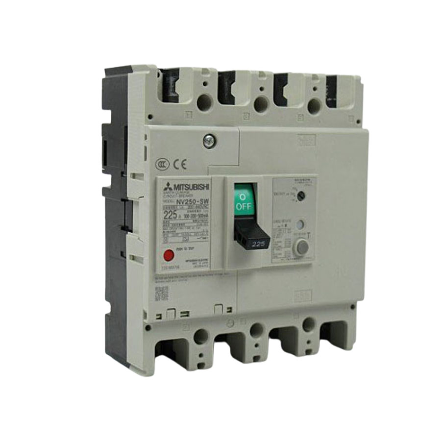Aptomat 36kA Mitsubishi NV250-SV 4P 125A 100-200-500mA 1 Aptomat Elcb Mitsubishi Nv250 Sv 4p 125a 100 200 500ma