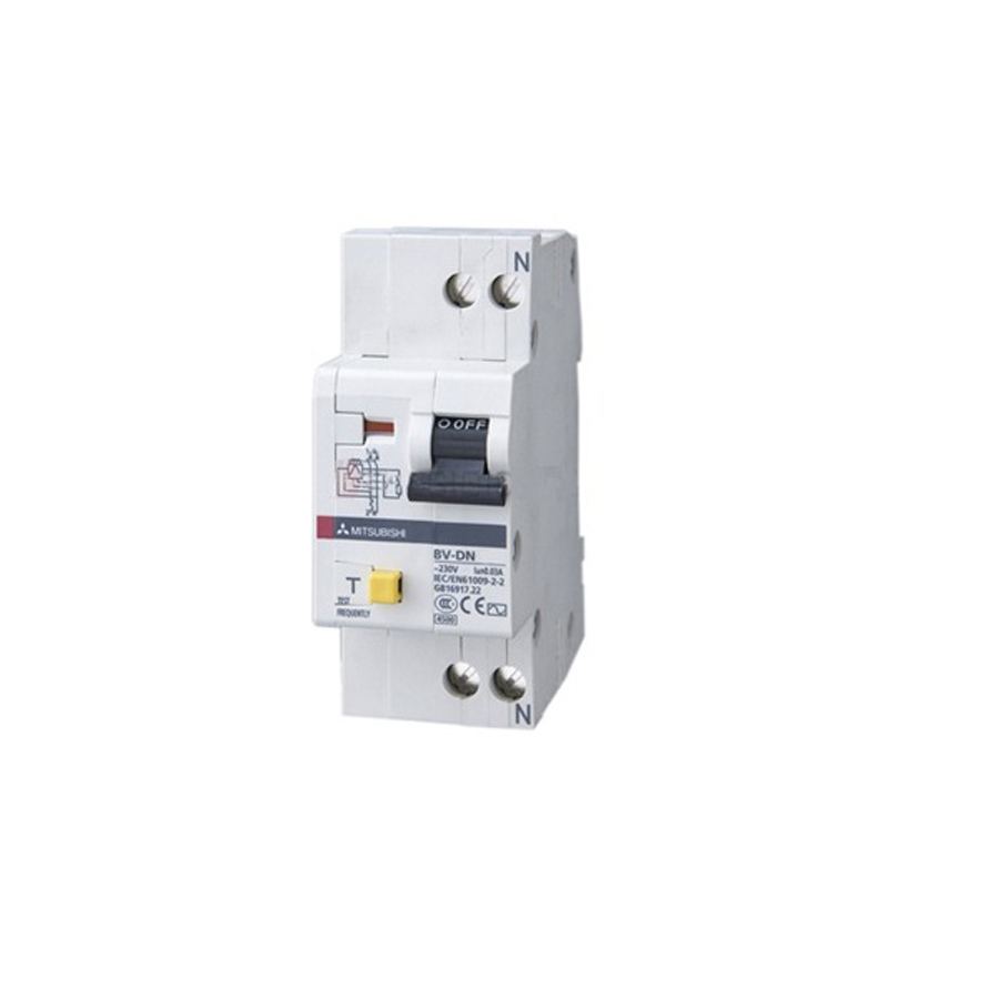 Aptomat chống giật rcbo Mitsubishi BV-DN 1PN 40A 300mA 4.5kA 1 Aptomat Mitshubishi Bv Dn 1pn 40a 300ma 4 5ka