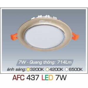đèn Downlight Am Tran Anfaco Afc 437 7w 1c