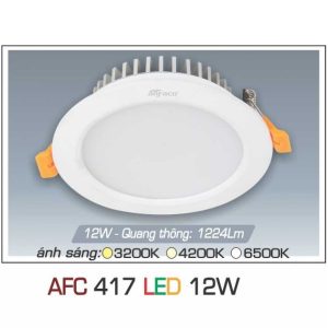 đèn Downlight Am Tran Anfaco Afc 417 12w 1c