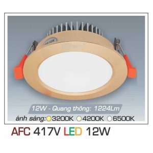 đèn Downlight Am Tran Anfaco Afc 417v 12w 1c