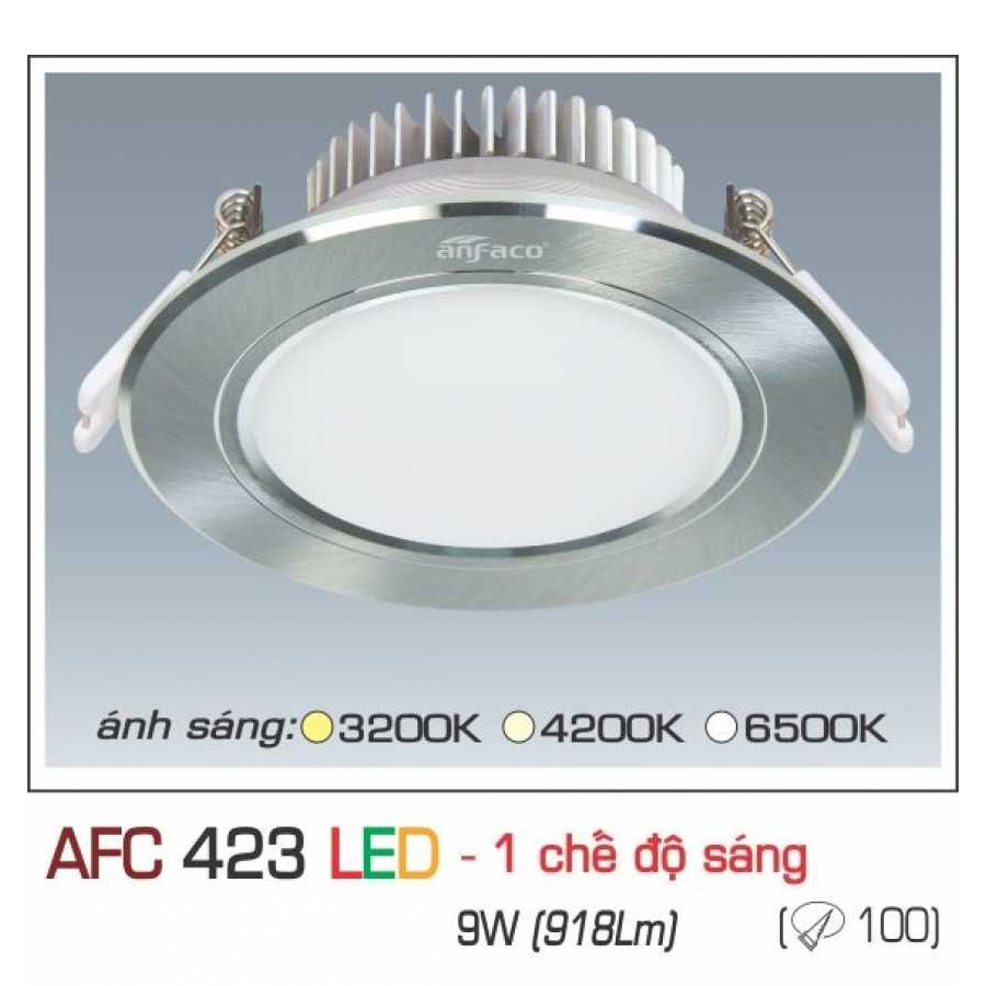 Đèn Downlight âm trần Anfaco AFC 423 9W 1C 1 đèn Downlight Am Tran Anfaco Afc 423 9w 1c