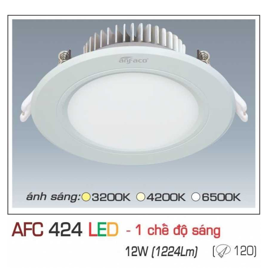 Đèn Downlight âm trần Anfaco AFC 424 12W 1C 1 đèn Downlight Am Tran Anfaco Afc 424 12w 1c