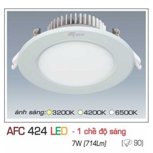 đèn Downlight Am Tran Anfaco Afc 424 7w 1c