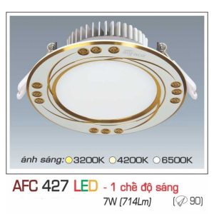 đèn Downlight Am Tran Anfaco Afc 427 7w 1c