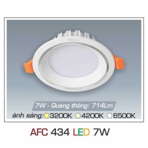đèn Downlight Am Tran Anfaco Afc 434 7w 1c