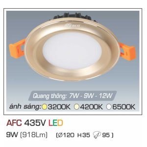 đèn Downlight Am Tran Anfaco Afc 435v 9w 1c