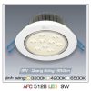 đèn Downlight Am Tran Anfaco Afc 512b 9w