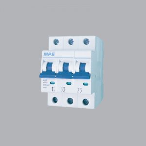 Cầu dao tự động MCB 3P 32A 6KA MPE có mã MP6-C332