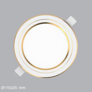 Đèn Led Panel âm trần viền vàng 7W MPE RPL 7T G