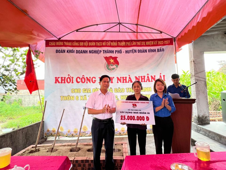 Đoàn Hải Phòng tổ chức chương trình khởi công xây dựng "Nhà nhân ái"