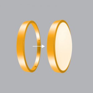 Viền đèn Led ốp trần màu vàng MPE BD35 G