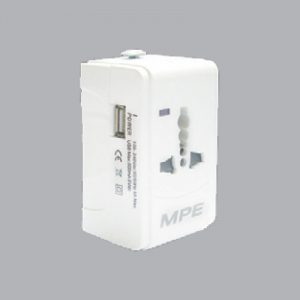 Ổ cắm du lịch tích hợp cổng USB MPE TA2