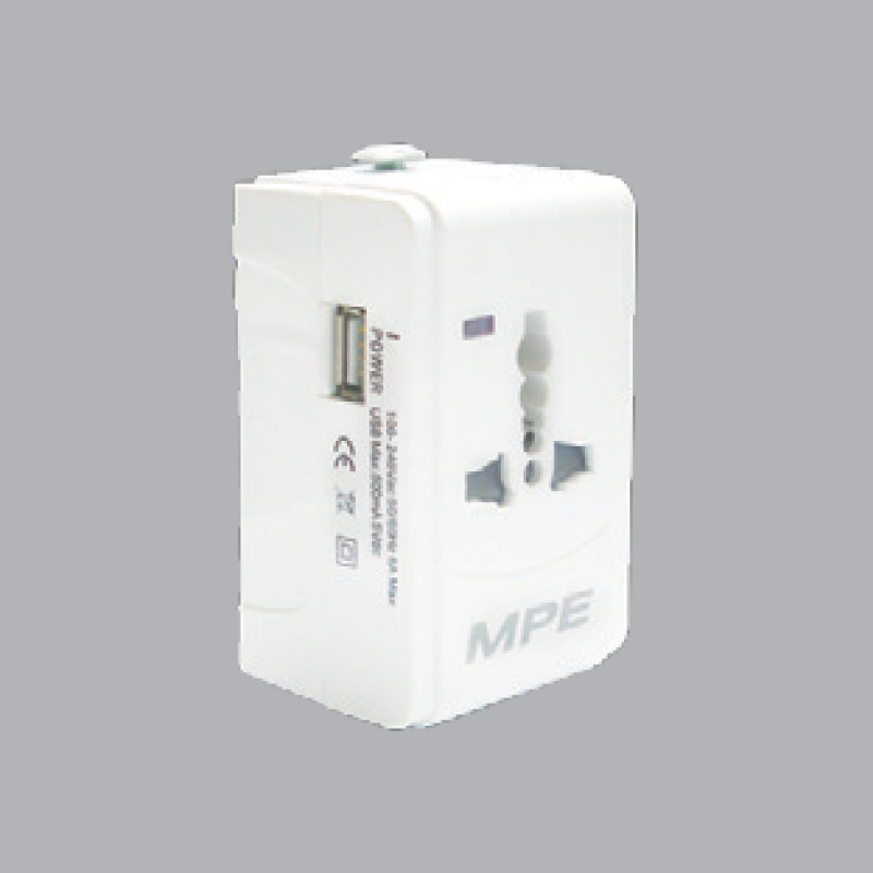 Ổ cắm du lịch tích hợp cổng USB MPE TA2 1 Ổ cắm du lịch tích hợp cổng USB MPE TA2
