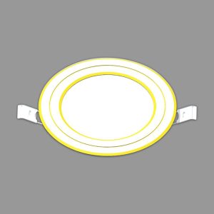 Đèn Downlight 3s seri viền vàng 9W vàng Nanoco NDL093G90