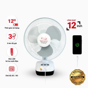 Quạt cây tích điện Honjianda HJD-FL 301 (2 Bình 6V5Ah)