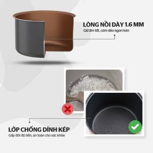 NỒI CƠM ĐIỆN 1.8L SUNHOUSE SHD8631