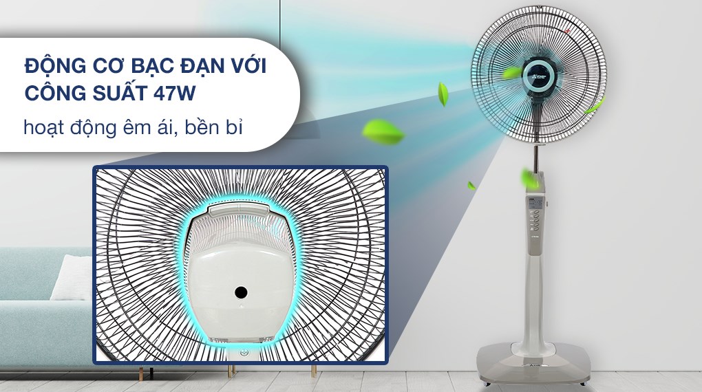 Quạt đứng Mitsubishi Electric LV16-RA -Màu Xám 4 Quạt đứng Mitsubishi Electric LV16-RA -Màu Xám - Ảnh 4