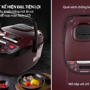 NỒI CƠM ĐIỆN TỬ 1.8L SUNHOUSE SHD8909 9 NỒI CƠM ĐIỆN TỬ 1.8L SUNHOUSE SHD8909