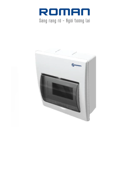 Tủ điện âm tường ROMAN RHA106P 6 module - 6 aptomat