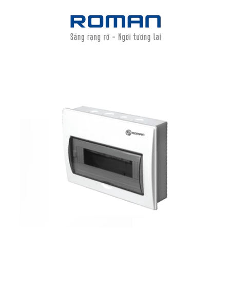 Tủ điện âm tường ROMAN RHA112P 12 module – 12 aptomat