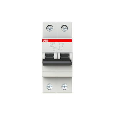 Cầu Dao Tự Động 2P 20A 4.5kA (SH202L-C20) ABB 2CDS242001R0204 1 Cầu Dao Tự Động 2P 20A 4.5kA (SH202L-C20) ABB 2CDS242001R0204